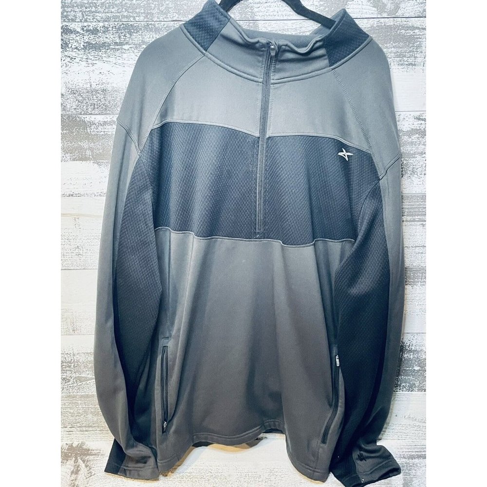 Gander Mountain GSX Gray Quarter Zip Pullover Thermal Sweatshirt XXL 2XL